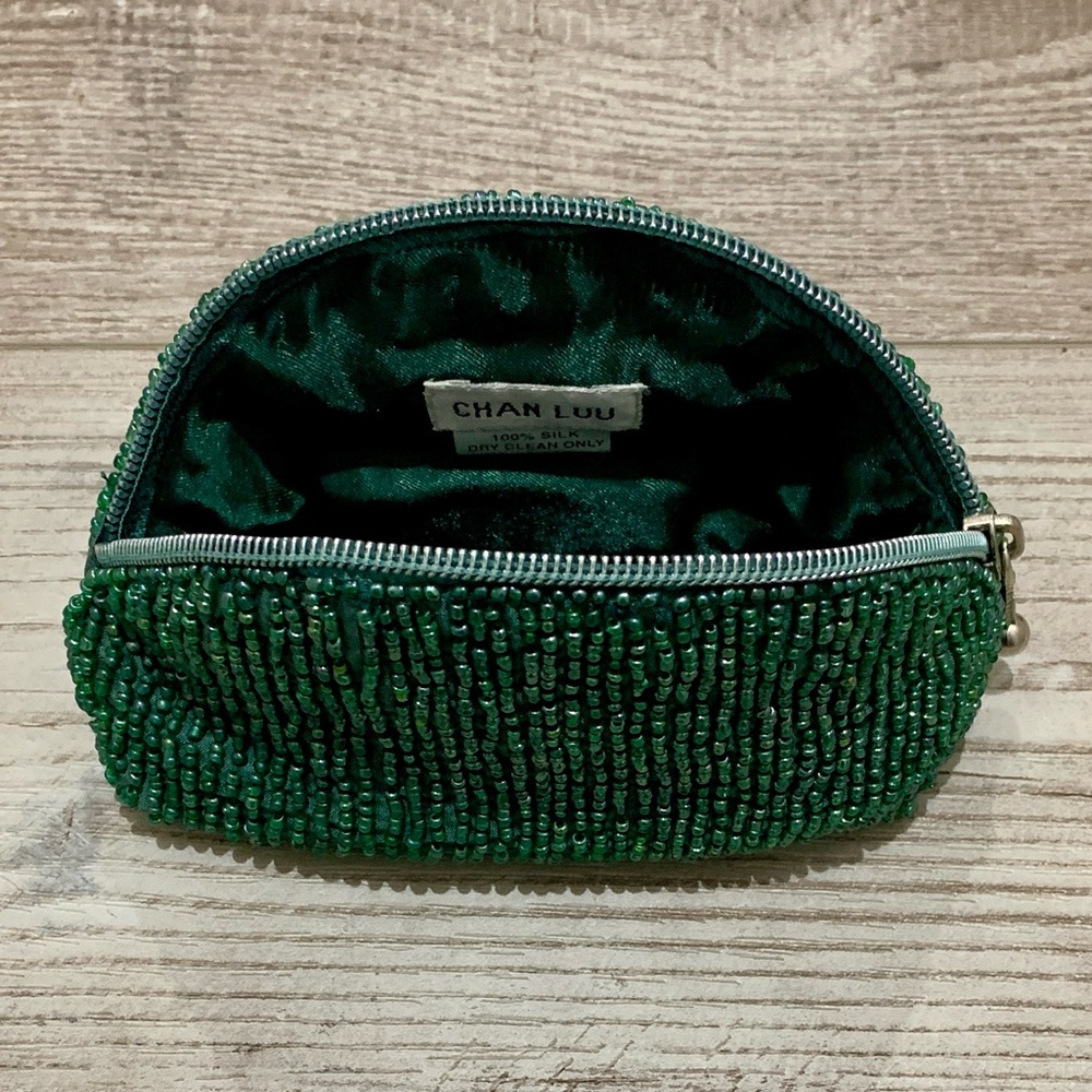 Chan Luu Beaded Pouch - Green